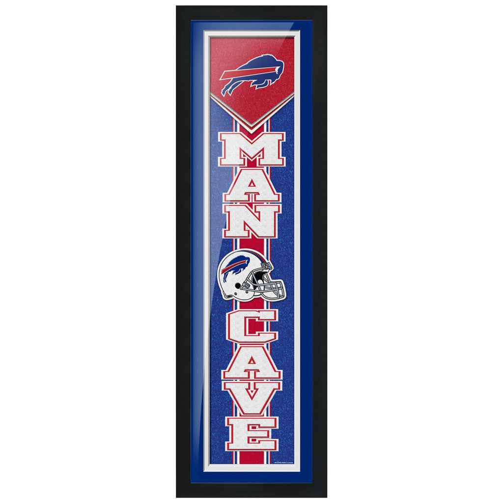 Buffalo Bills Art - 6" x 22" Man Cave Frame 