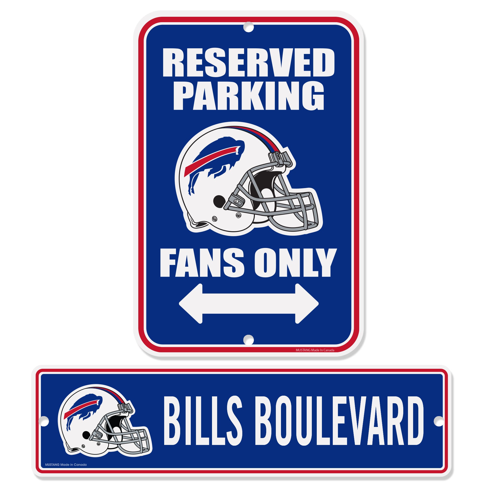 Buffalo Bills Signs - 2 Pack Parking & Street Set 
