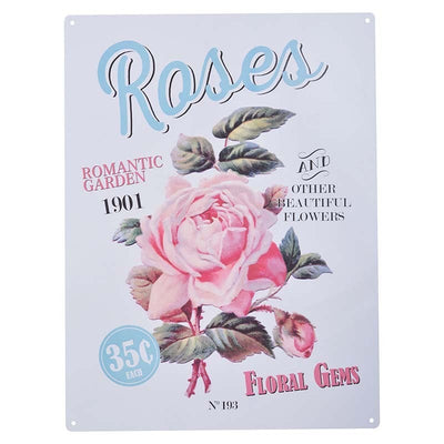 Ad Sign Roses. Aluminum 