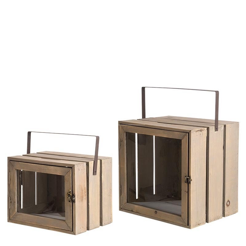 Displaybox wood S set of 2 