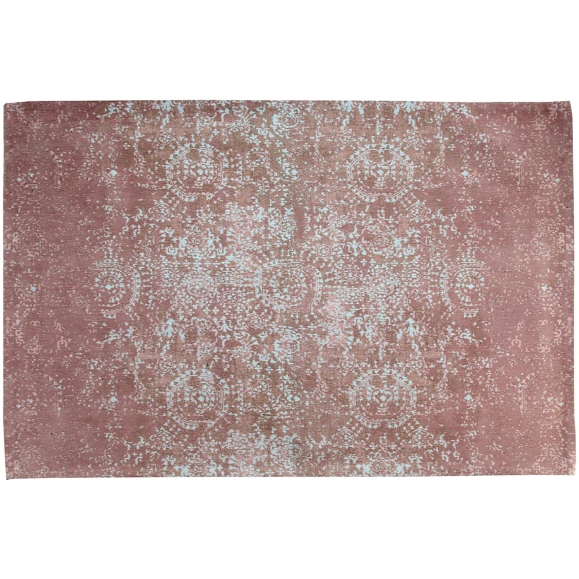 Daisy Woven Carpet, 4X6 Feet, Peach Mint 