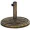 Outsunny Round Patio Umbrella Base, 26 lbs Resin Umbrella Stand Base, Outdoor Umbrella Stand for 1.3