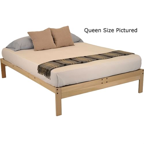 Twin XL Solid Wood Wood Platform bed Frame - Made in USA - Free Shipping 