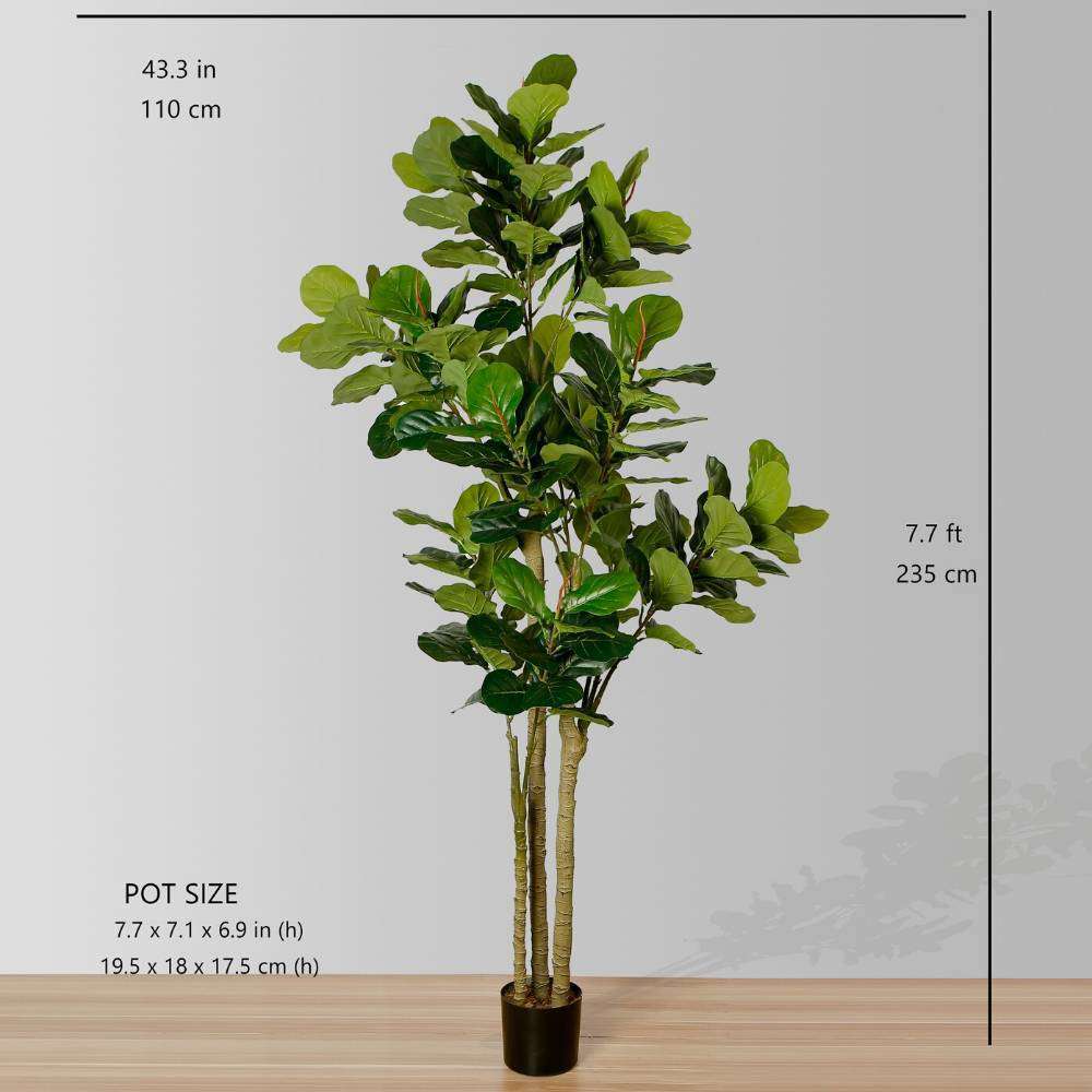 Nora Artificial Fiddle Leaf Potted Plant (Multiple Sizes) 