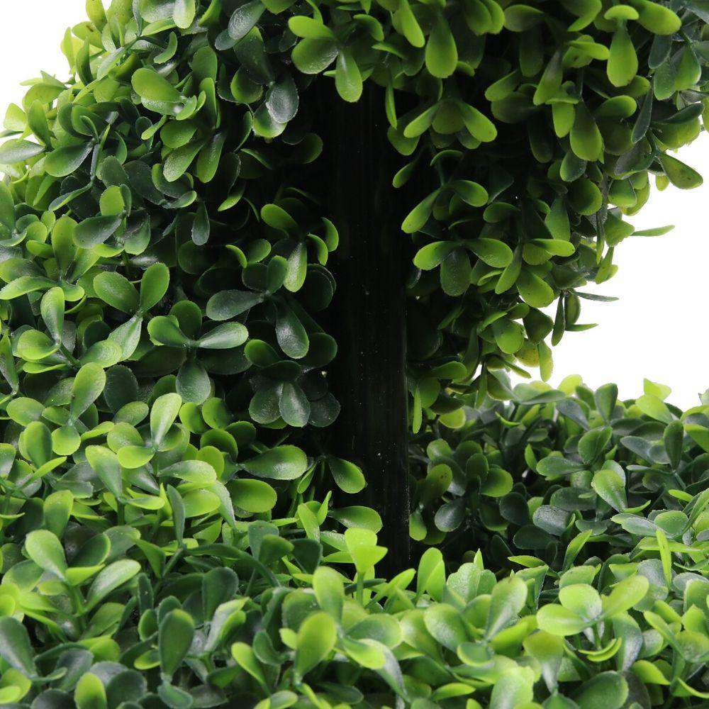 Norwich Faux Potted Spiral Boxwood Topiary Plant 48'' 