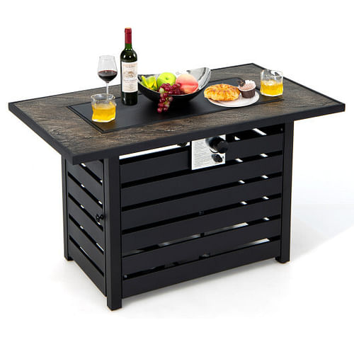 42 Inch 50000 BTU Propane Fire Pit Table with Ore Powder Surface - Free Shipping 