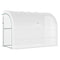 Outsunny 10'x5'x7' Walk-In Lean-To Greenhouse Outdoor Garden with Windows Doors 3-Tier 6 Shelves White