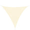 Outsunny Triangle 10' x 10' x 10' Outdoor Sun Shade Sail, Garden Cover UV Block Fabric Canopy for Patio, Deck, Cream