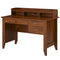 HOMCOM Home Office Desk with Hutch Storage Brown Writing Table with Drawers Shelf & Cable Management for Study Workstation