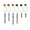 Olive Green Weedless Ned Rig Jigs – Finesse Soft Bait Jig Heads