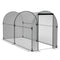 9.8' x 3.9' Crop Cage with Zipper Roll-Up Door, Mesh Plant Protection Tent from Animals with Galvanised Steel Frame