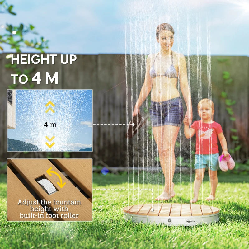 Foot Control Outdoor Shower Kit Portable Camping Shower Adjustable Aluminum Weatherproof