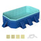 Non-Inflatable Swimming Pool Portable Around Ground Pool with 24 Wall Panels