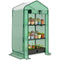 Mini Greenhouse with Screen Roof, Portable Small Greenhouse with Roll-Up Zipper Door, 27.6