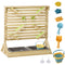 Outsunny 18Pcs Kids Running Water Sand Playset Outdoor Sinks Wooden Sensory Toys Colorful Accessories