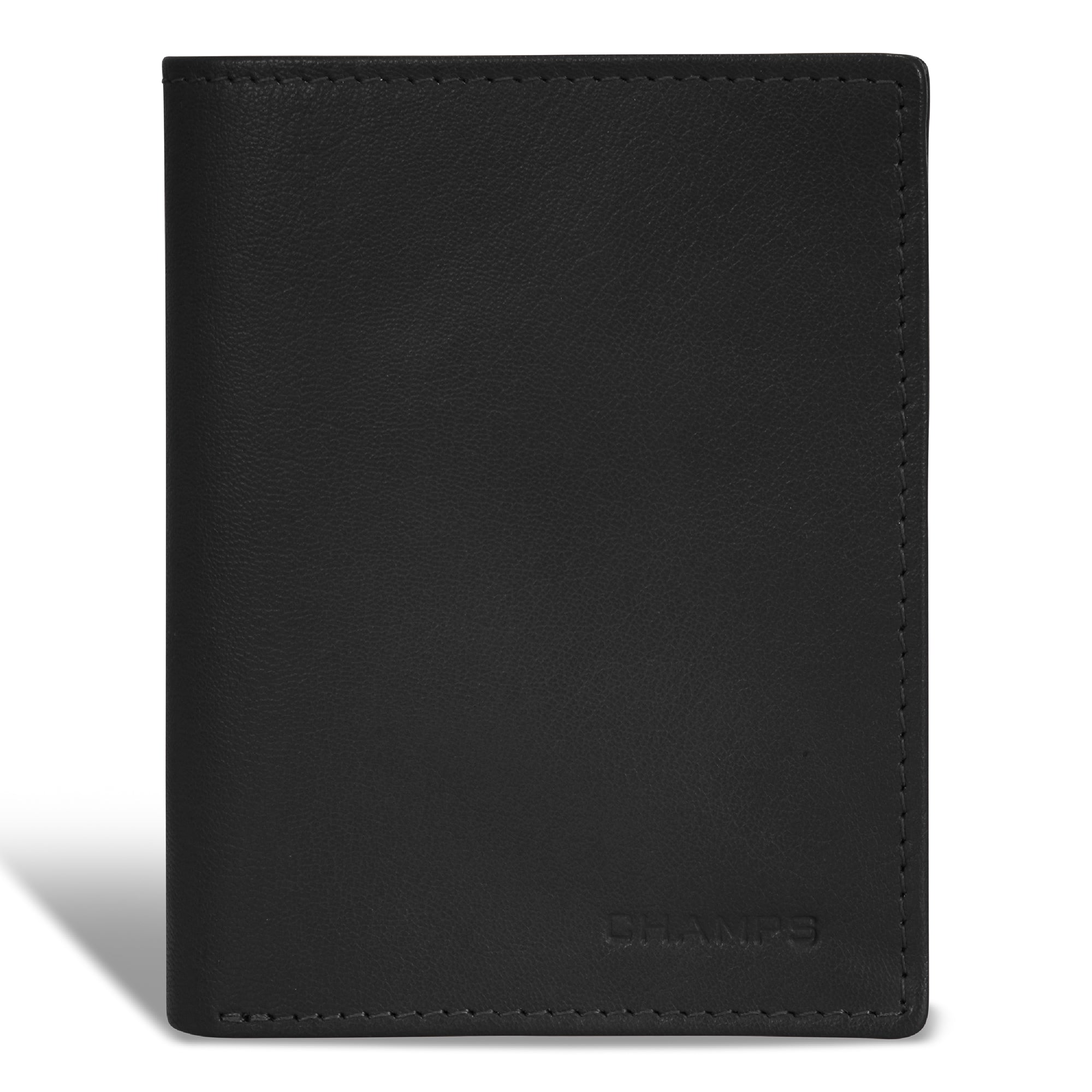 Onyx / Leather Vertical Wallet 