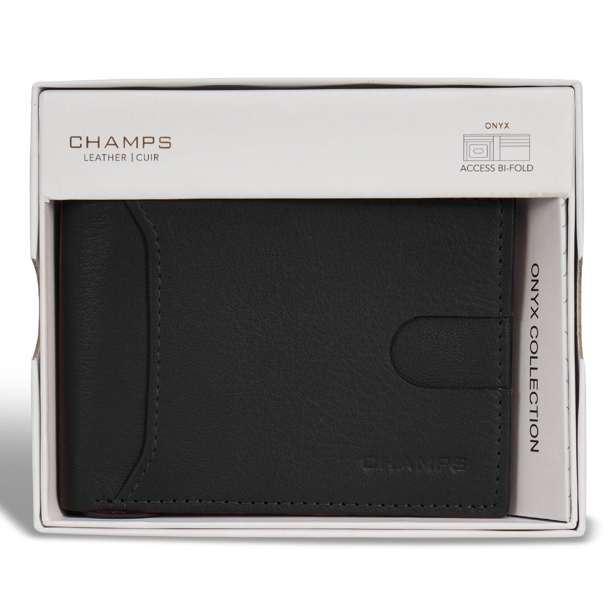 Onyx / Leather Access Bi-Fold Wallet 