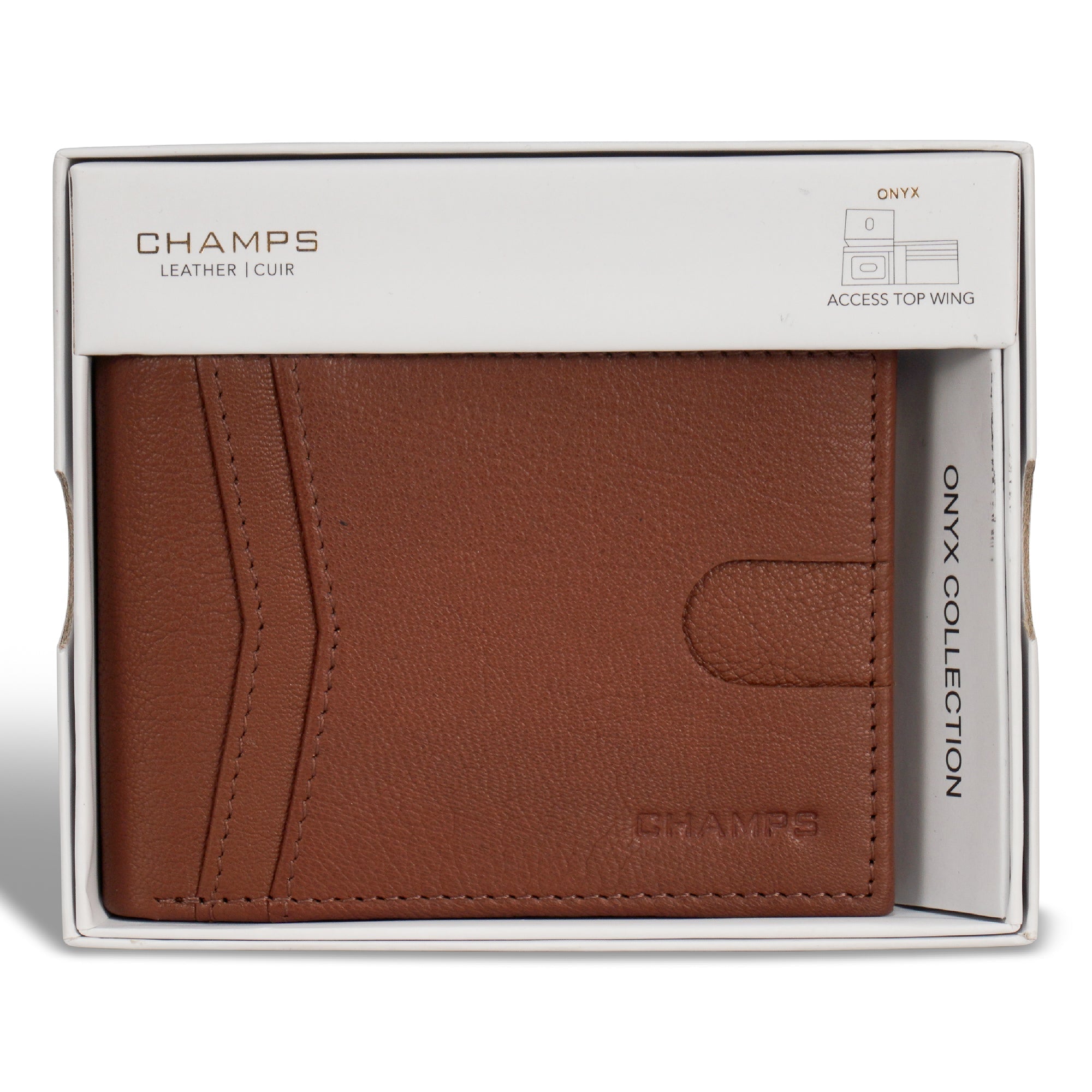 Onyx / Leather Access Top Wing Wallet 