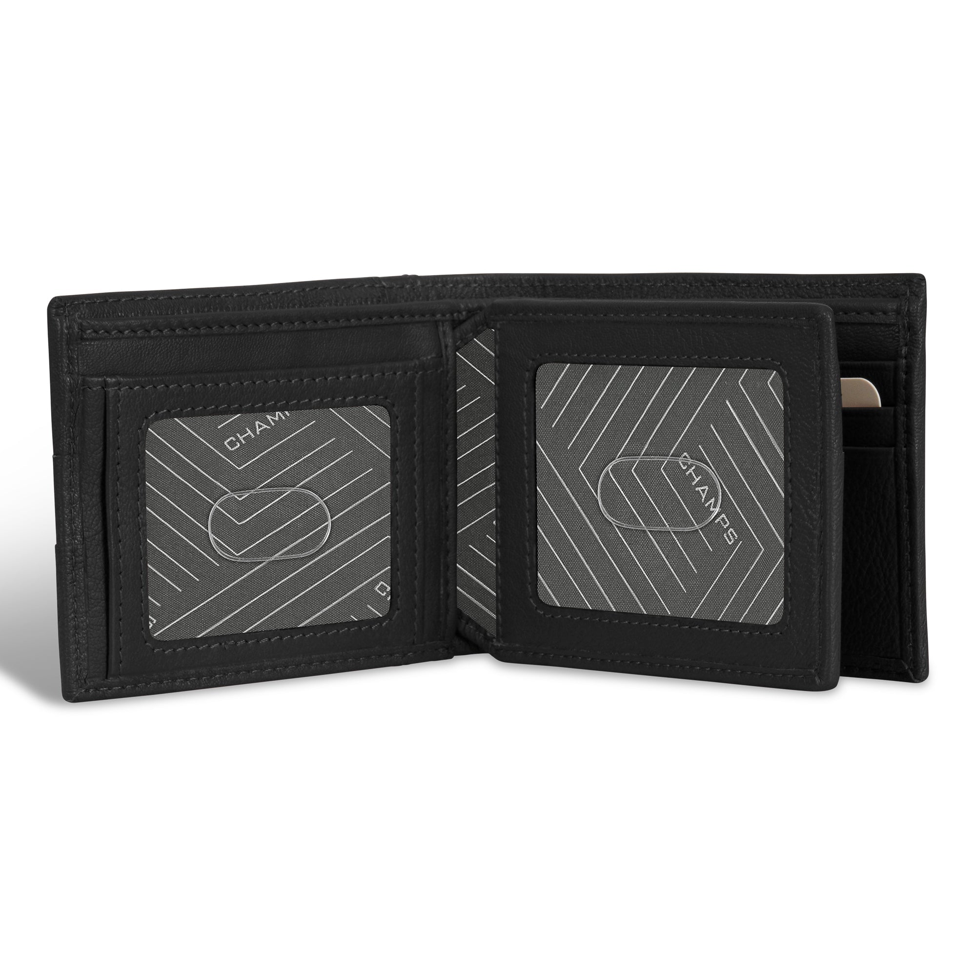 Onyx / Leather Access Center Wing Wallet 
