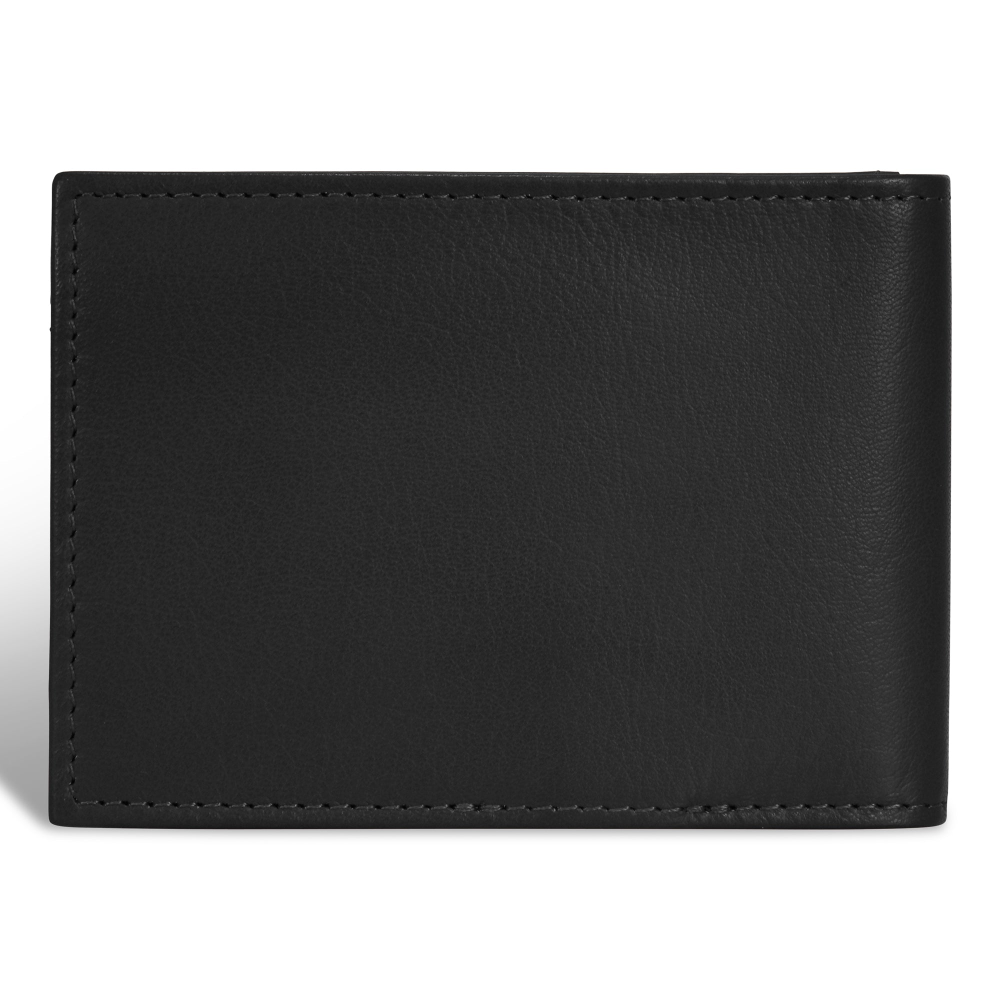 Onyx / Leather Bi-Fold Clip Wallet 