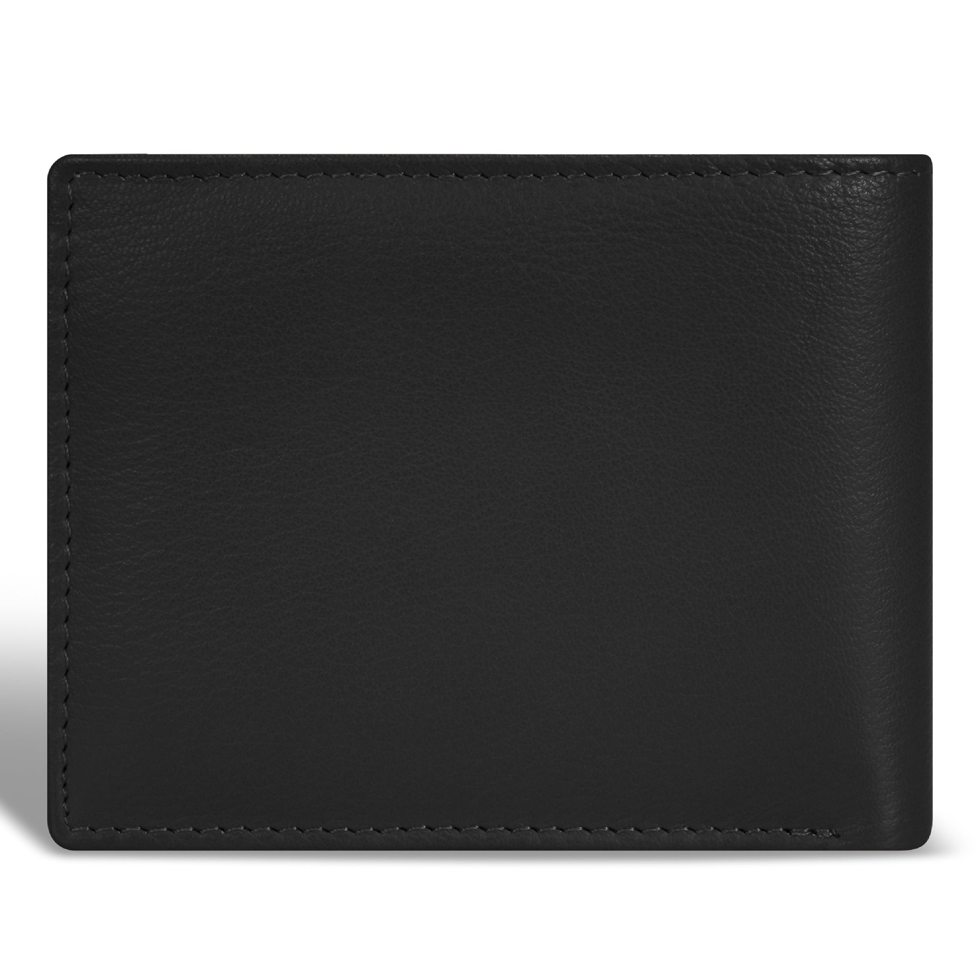 Onyx / Leather Zip Bi-Fold Wallet 