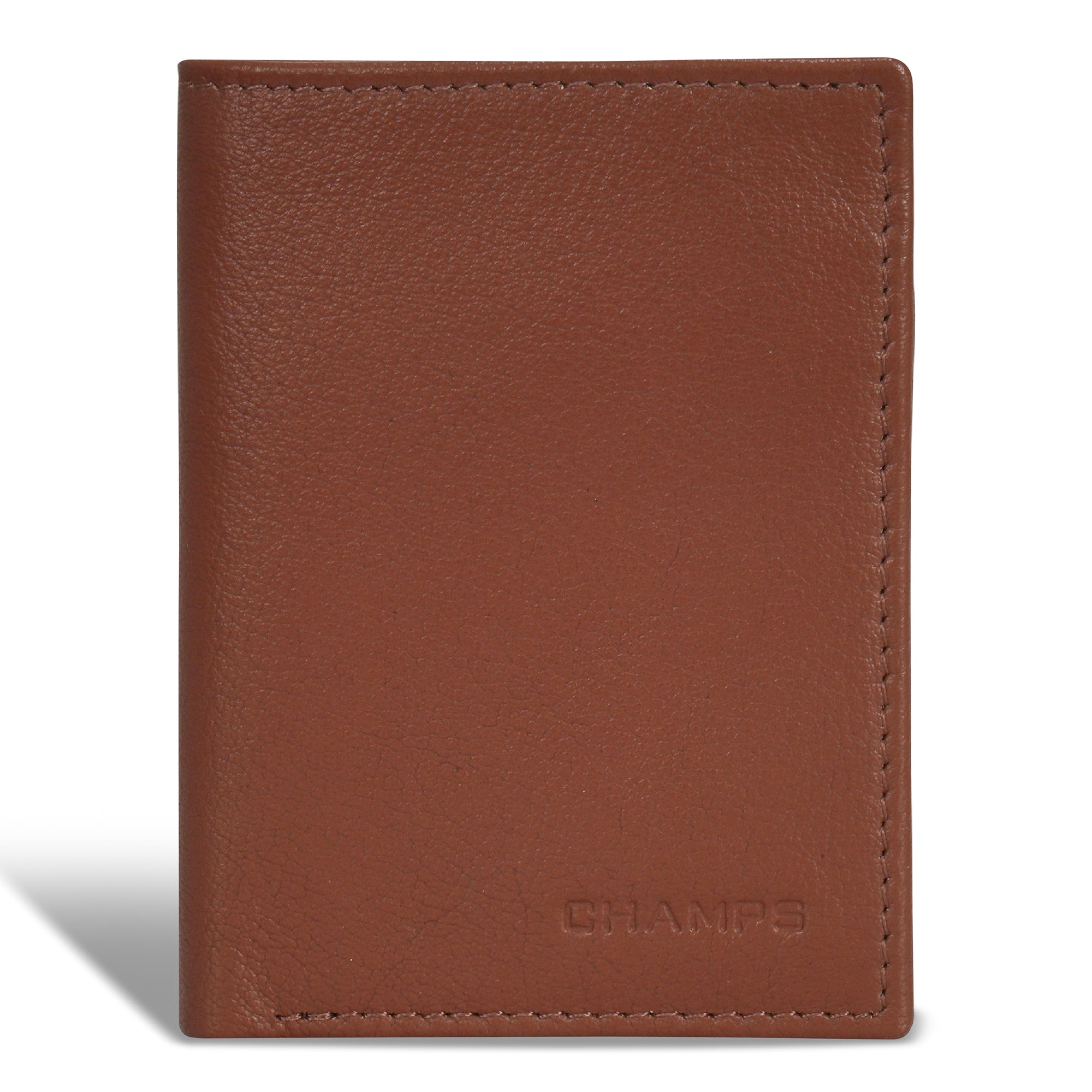 Onyx / Leather Vertical Slim Wallet 