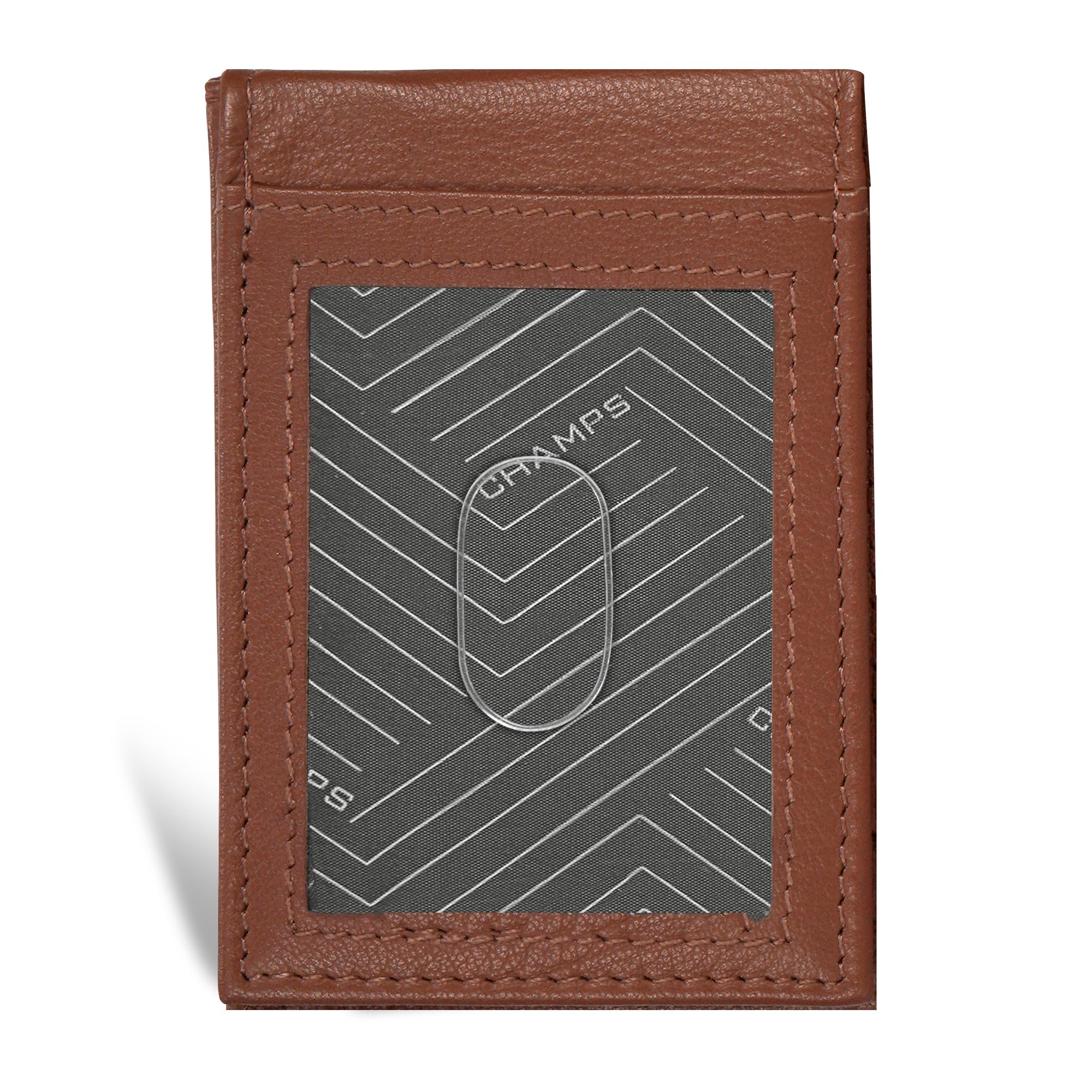 Onyx / Leather Mag Hybrid Card Holder 
