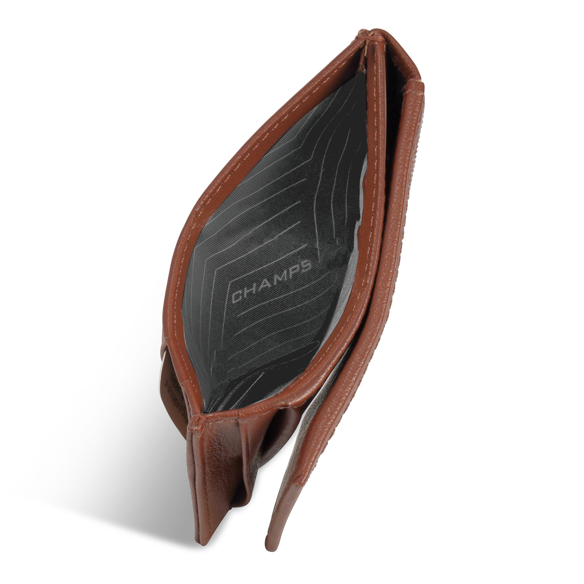 Onyx / Leather Mag Hybrid Card Holder 