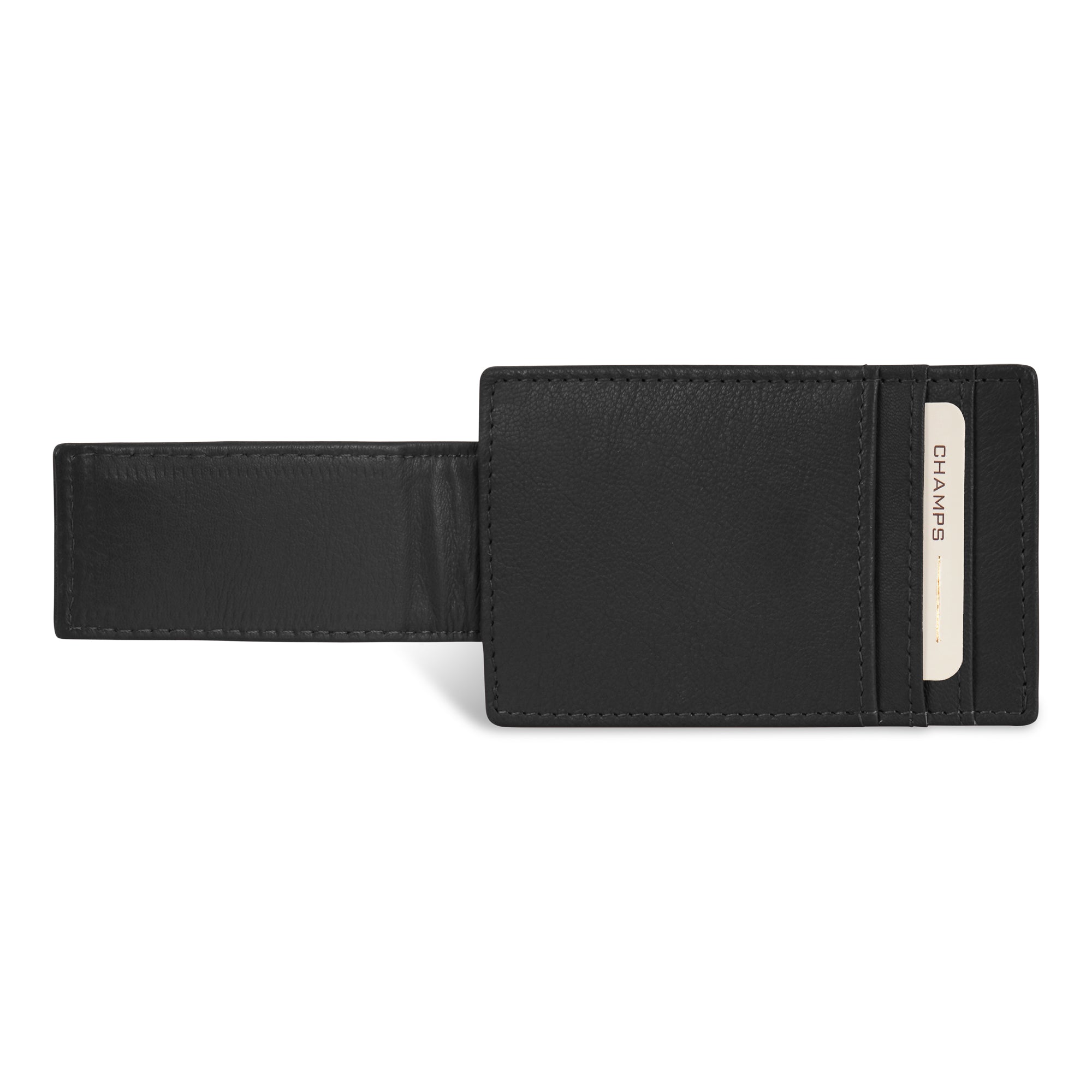 Onyx / Leather Mag Card Case 