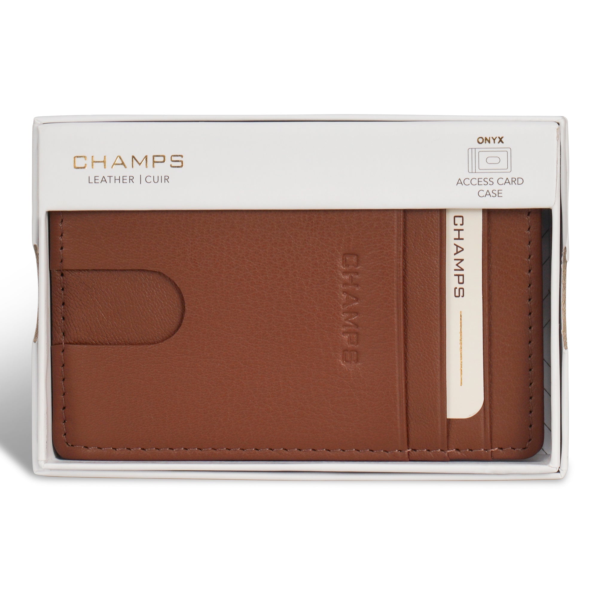 Onyx / Leather Access Card Case 