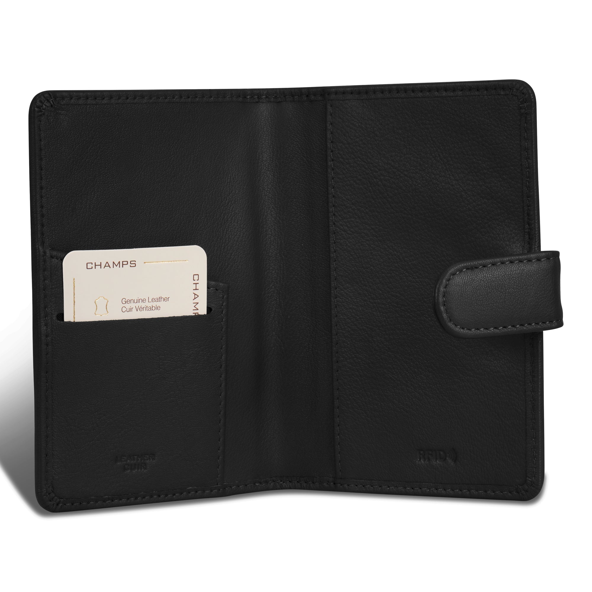 Onyx / Leather Passport Case 