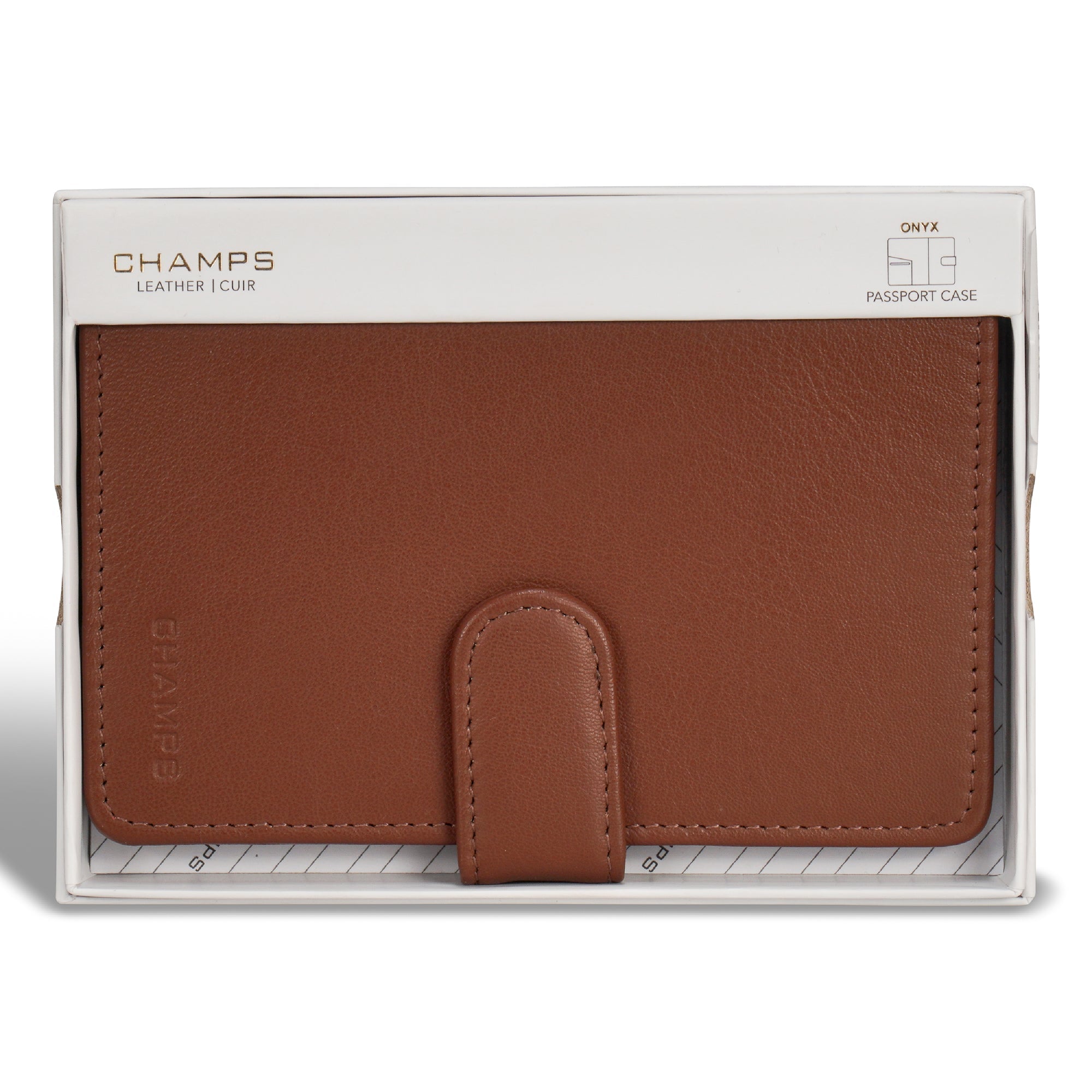 Onyx / Leather Passport Case 