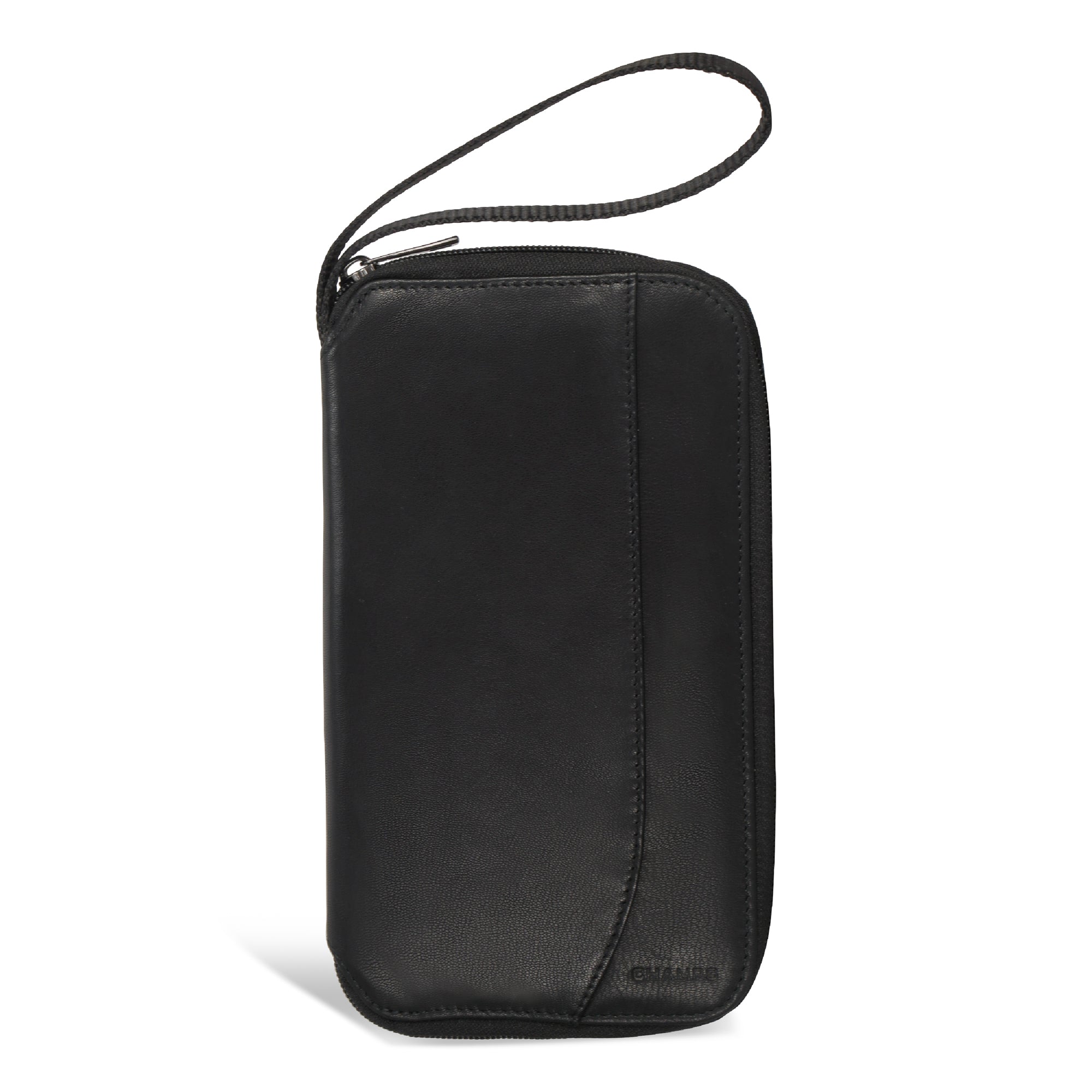 Onyx / Leather Multi Passport Case 