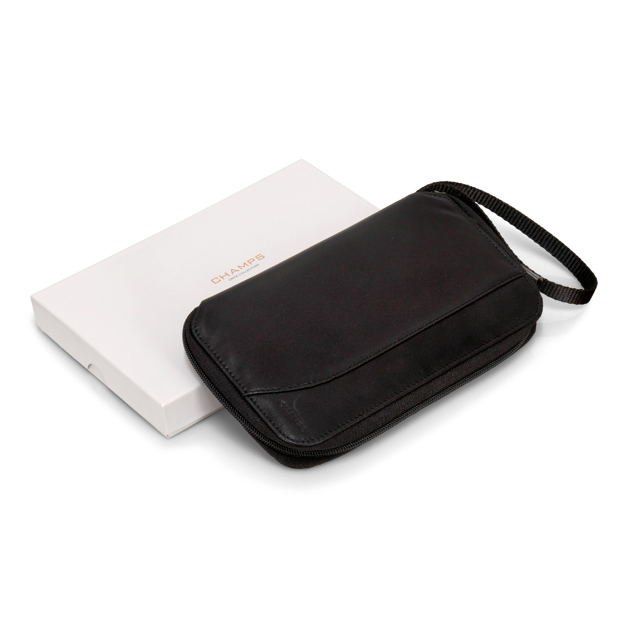 Onyx / Leather Multi Passport Case 