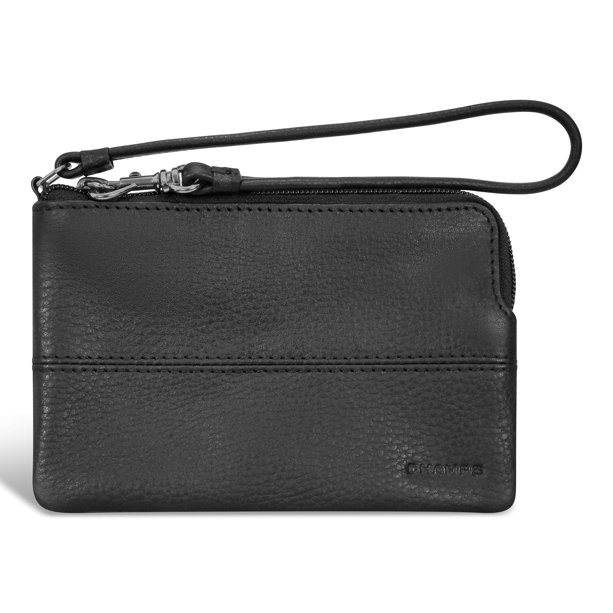 Onyx / Leather Wristlet 