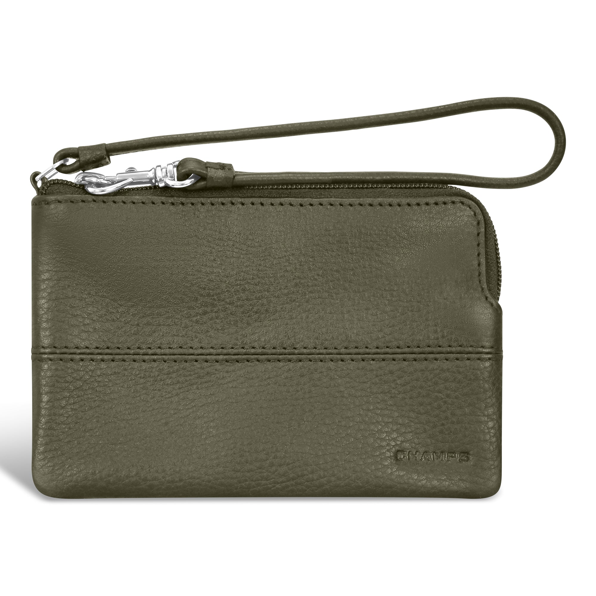 Onyx / Leather Wristlet 
