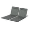 Outsunny Sun Lounger Beach Mat Set of 2 Folding Grey Adjustable Back Steel Frame Head Pillow Carry Bag