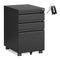 3-Drawer Metal File Cabinet with Lock, Rolling Filing Cabinet for Home Office, Fits Letter/A4/Legal Files
