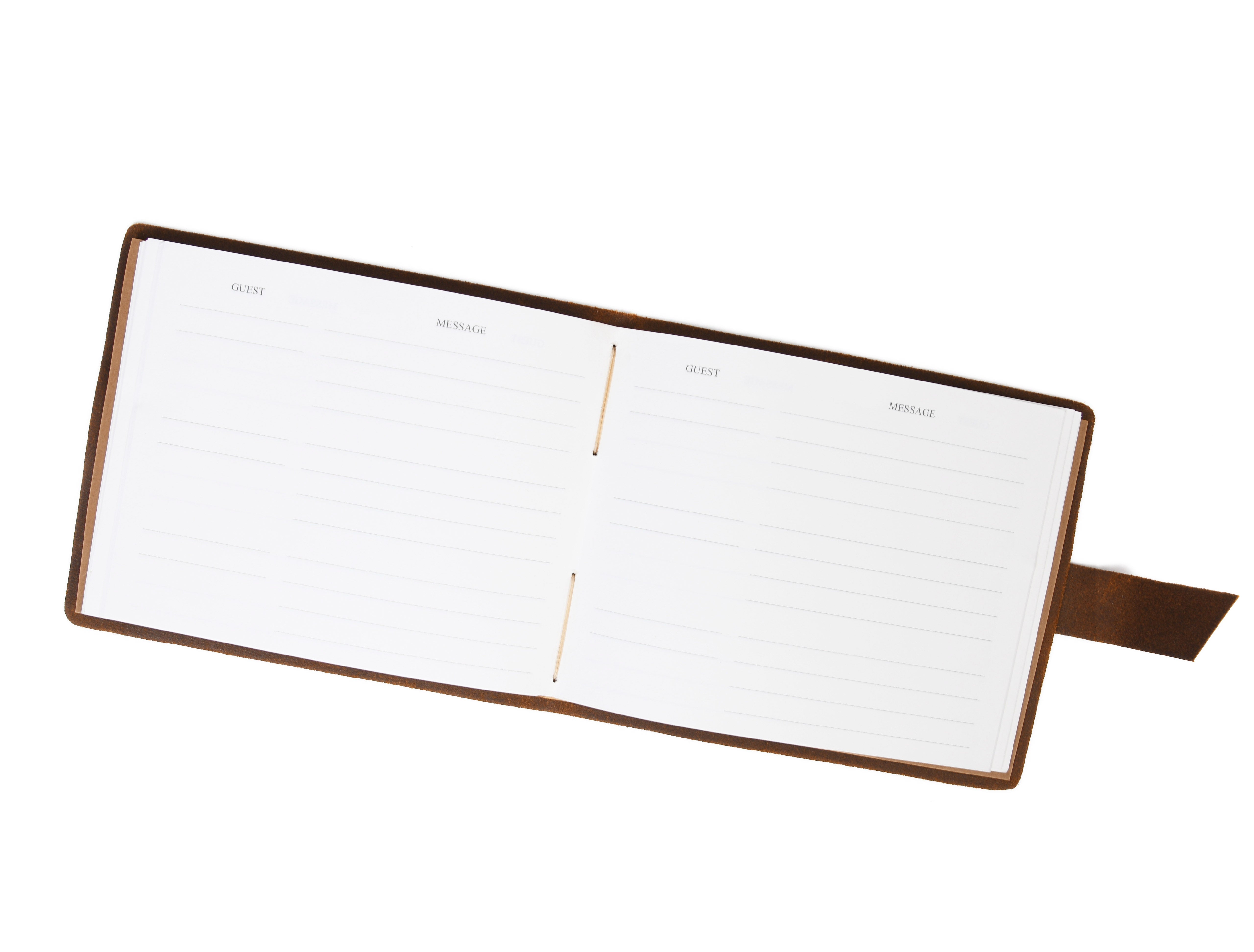 Genuine Leather Guest Registry
