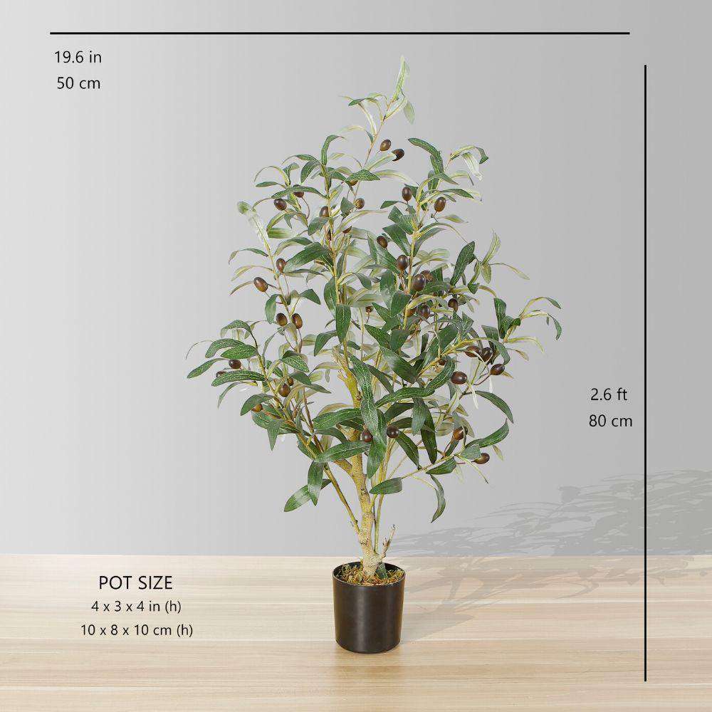 Oli Artificial Olive Tree Potted Plant (Multiple Sizes) 
