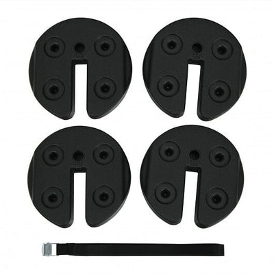 4 Pieces 20Lbs Water Filled Weight Plates for Shade Umbrella - Free Shipping 