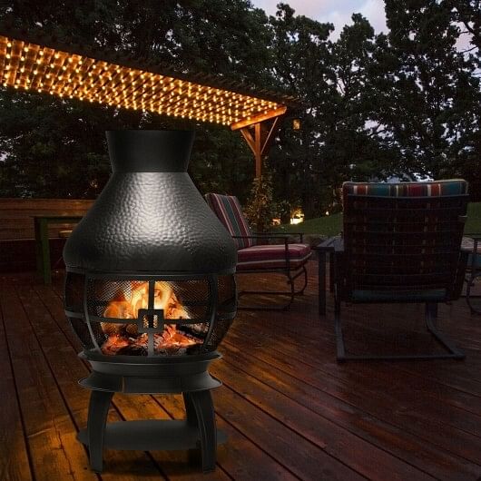 Patio Wood Burning Chimneys Fireplace - Free Shipping