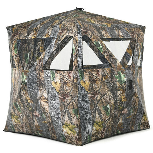 3 Person Portable Pop-Up Ground Hunting Blind with Tie-downs - Free Shipping 