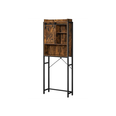 FarmHouse Over The Toilet Sliding Barn Door Storage Cabinet Cupboard - Free Shipping 