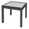 Outsunny Extendable Aluminum Patio Dining Table Tempered Glass Top Outdoor Furniture for Garden Lawn Backyard Clear