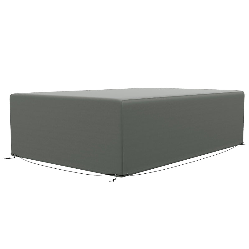 Patio Furniture Cover for Outdoor Sectional Sofa Set Waterproof Windproof Oxford Fabric, 97" x 65" x 26", Dark Grey