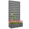 Trellis Planter for Climbing Plants, Raised Garden Bed with Trellis, Planter Box for Outdoor Garden, Dark Grey