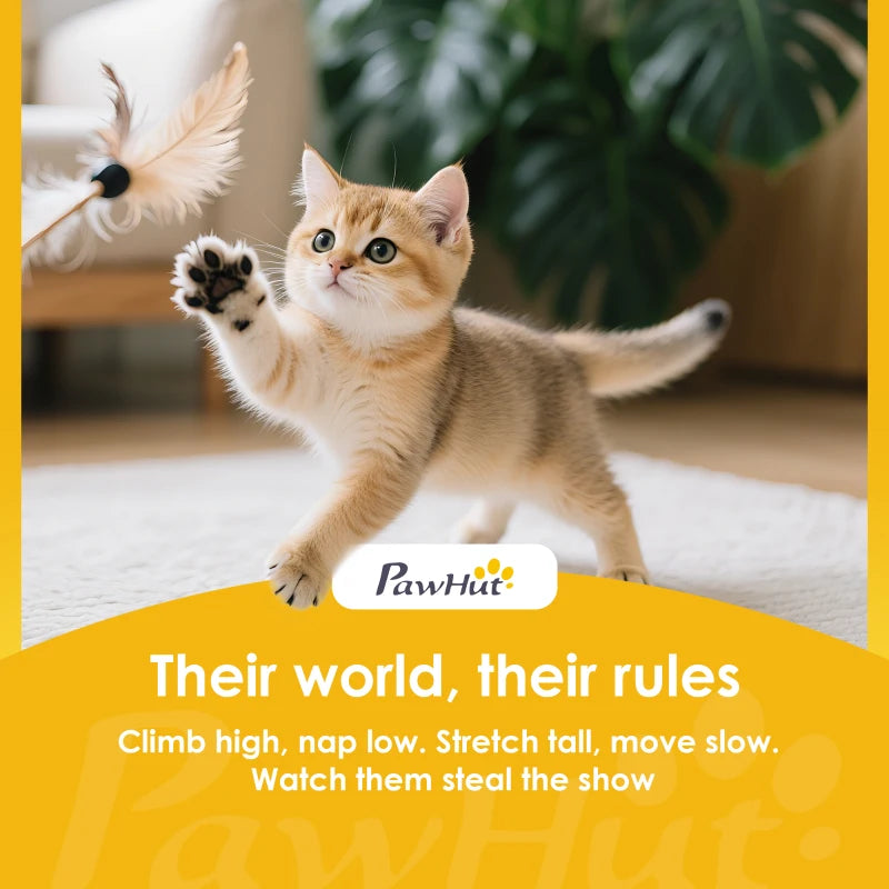 Cat Tree, 70" Multi-Level Cat Tower with 2 Condos, 2 Perches, Hammock, Toy Balls, Scratching Posts and Board, Dark Grey
