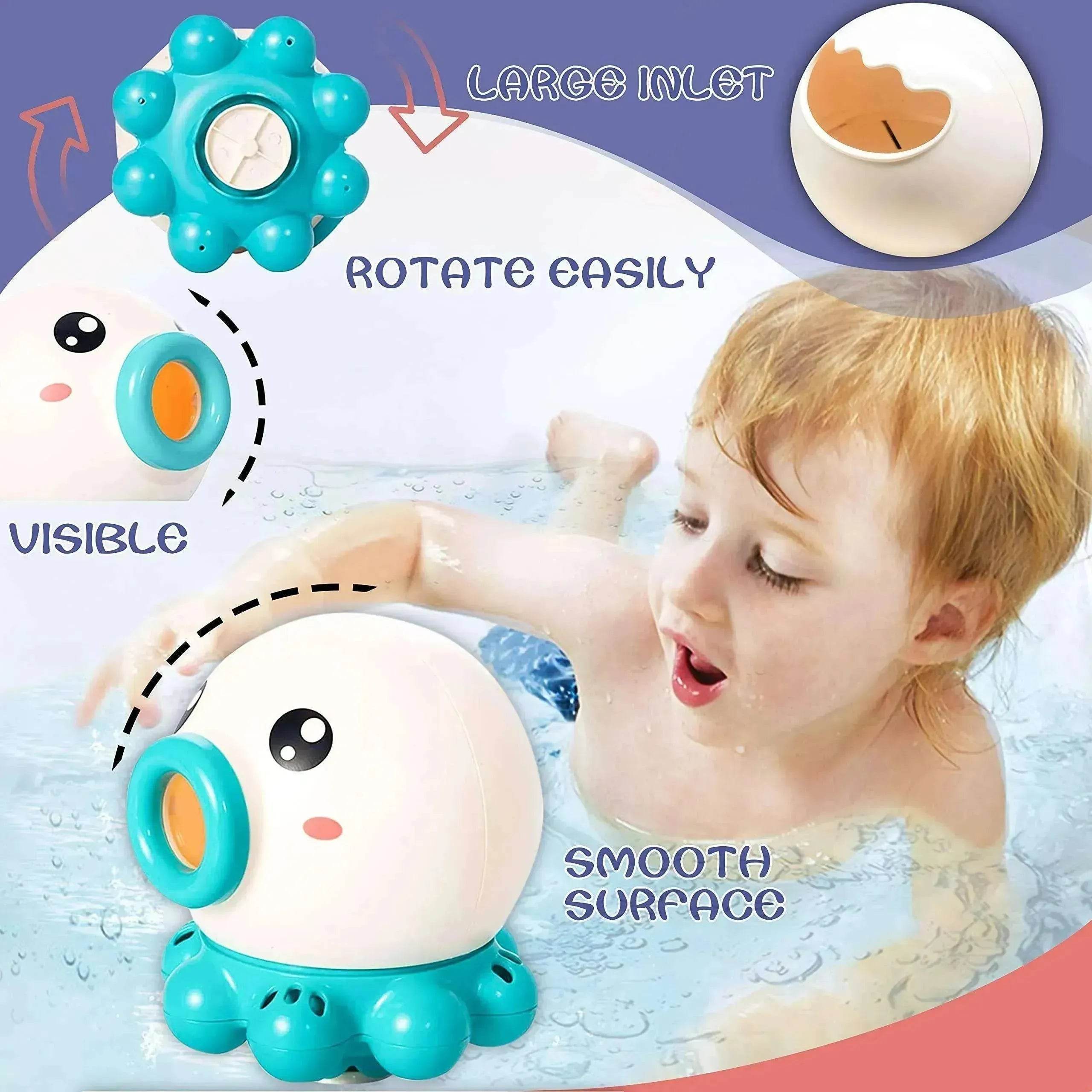 Octopus Fountain Bath Toy: Fun Water Sprinkler 