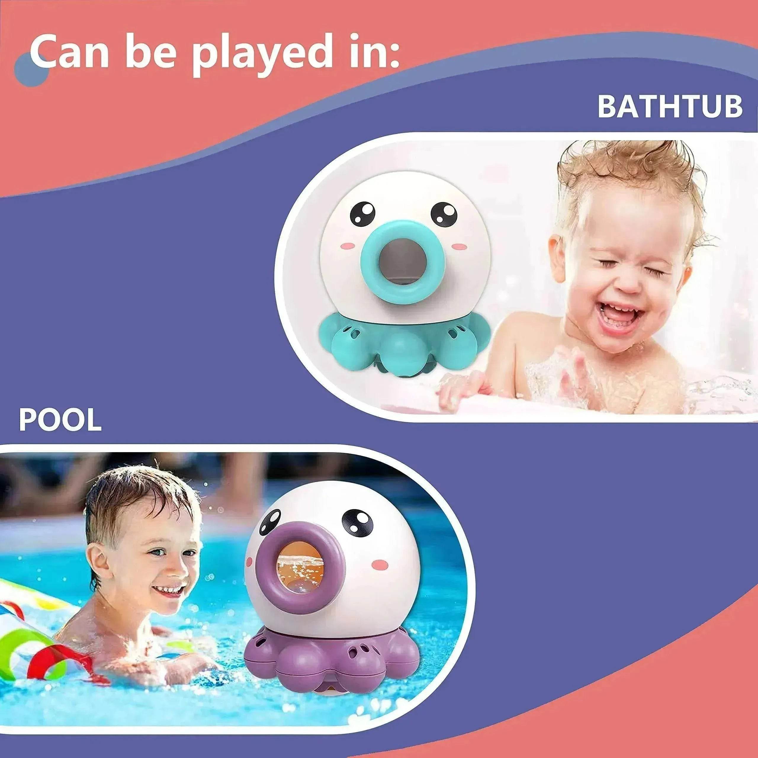 Octopus Fountain Bath Toy: Fun Water Sprinkler 